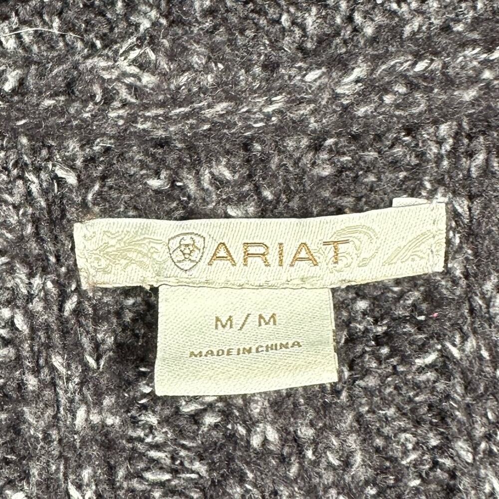 Ariat Women's Autumn Sweater In Grey Size Medium - Picture 6 of 7